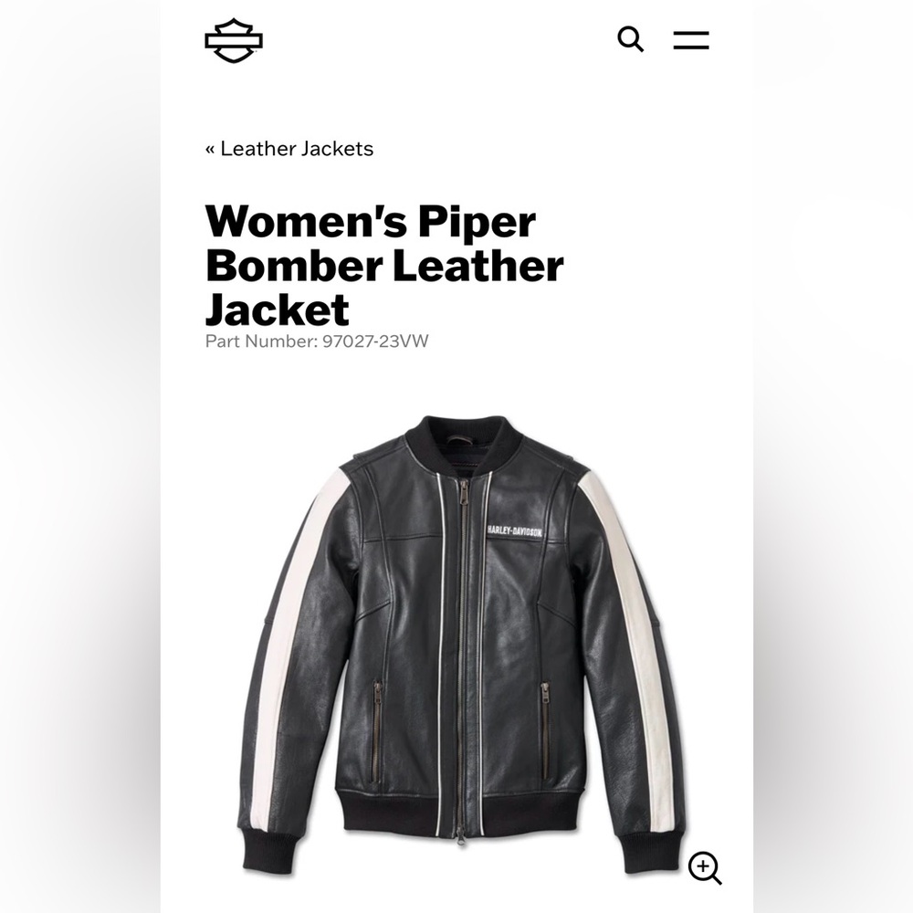 NWT WOMEN HARLEY-DAVIDSON BOMBER JACKET